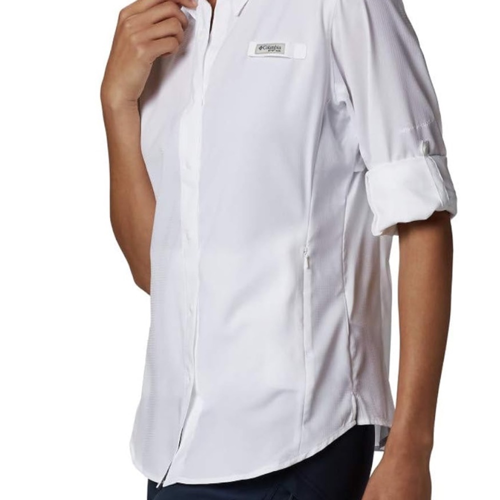 Columbia Women's Crisp White Button-Down Shirt
